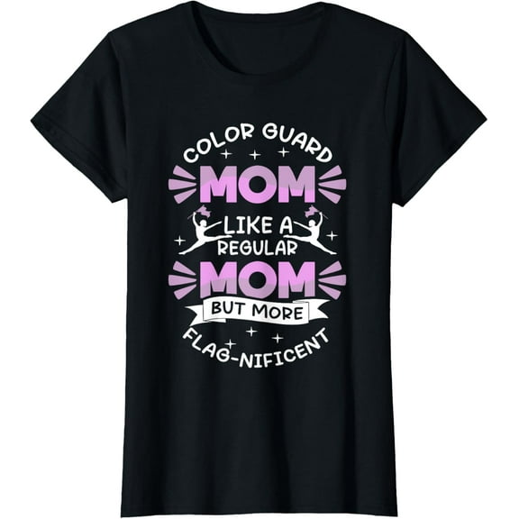 Color Guard Mom Flag Spinning Marching Band Colorguard T-Shirt