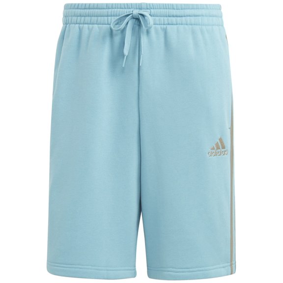 Adidas Men's 3 Stripes Fleece 10" Shorts Preloved Blue XL