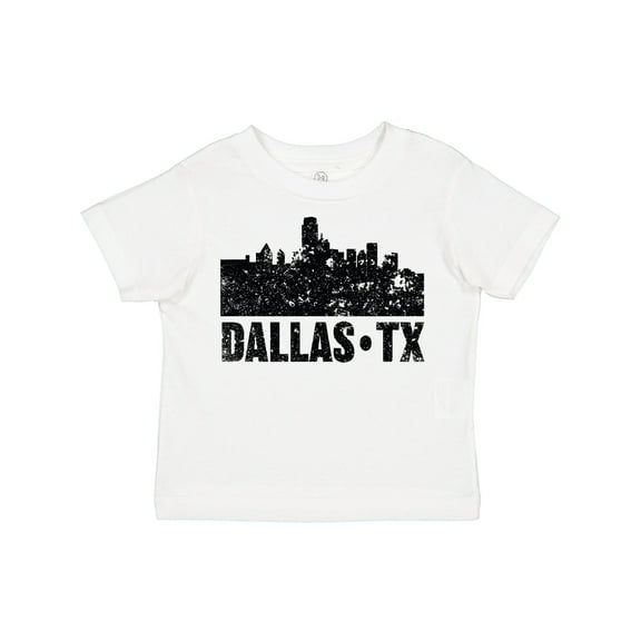Inktastic Dallas Texas City Skyline with Grunge Boys or Girls Toddler T-Shirt