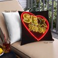 thumbnail image 1 of Ahgly Company Neon Neon Coussin d'Extérieur 18 Pouces par 18 Pouces, 1 of 6