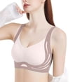 thumbnail image 2 of Brasier sin Varillas Mujer Sujetador Deportivo Inalámbrico para Mujer, de Alta Sujeción, sin Costuras, Cómodo, Talla Grande, para Entrenamiento, Yoga, Correr, Gimnasio, Ropa Deportiva. Grande, 2 of 5