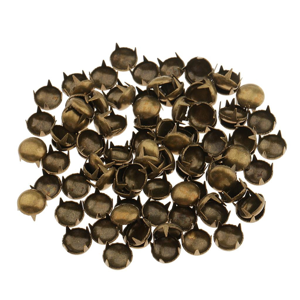 Springfield Leather Company 5/16 Solid Brass Antique Copper Round Spots 50 Pack 