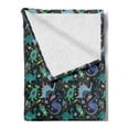thumbnail image 2 of Dragon Soft Flannel Fleece Throw Blanket, Space Thematic Hand Drawn Pattern Universe Ship Dino Characters Planets Sketchy, Cozy Plush for Indoor and Outdoor Use, 60" x 80", Multicolor, by Ambesonne, 2 of 5