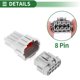 thumbnail image 5 of Conector Frontal de Faro de 8 Pines Único para Nissan Carcasa Macho Hembra Terminal de Cable de Plástico Cobre Estañado 1 Juego, 5 of 6