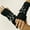 Button Black Hand Sleeve 1 Pair, variant on 1 Pair Punk Harajuku Style Hot Dance Biker Sleeves, Apocalyptic Dopamine Streetwear Performance Dancing Arm Covers Fashion Black Motorcycle Gloves for Women with Metal Buckles Dark Gothic Ins