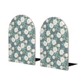 thumbnail image 2 of Picia Flower Pattern Wood Bookends for Shelves,Non-slip Bookends, Heavy Duty Wooden Bookend Support,1 Pair, 2 of 8