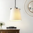 thumbnail image 2 of SAFAVIEH Krelia 13 in. Dia Modern Pendant, Black/White, 2 of 6