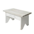 thumbnail image 6 of American Art Decor Addie Joy Step Up Decorative Wood Step Stool & Foot Rest - Grey & White Wash, 6 of 6