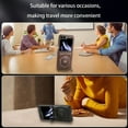 thumbnail image 6 of Allytechgroup Galaxy Z Flip7 Case with Stand, PU Leather Magnetic Cover Support Wireless Charging Shockproof Ring Holder Anti-Scratch Protective Phone Case for Samsung Galaxy Z Flip 7, Gray, 6 of 11