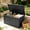 Black, variant on Uforic 300 Gallon Extra Large Outdoor Deck Box, Double-Wall Waterproof Lockable Resin Storage Box, Multipurpose Patio Storage Bin for Garden Tools Pool Supplies, Brown