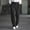 Black, variant on DPTALR Men's Solid Color Pleated Draped Versatile Straight Leg Casual Trousers,Beige,Big and Tall Men M