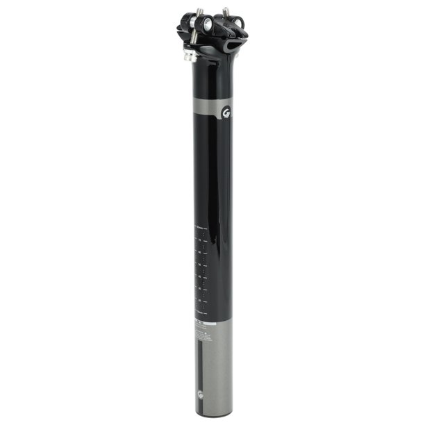 Postes de sillín de bicicleta duraderos, tubo de sillín de bicicleta, negro brillante, gris, 1 Pc 31.6x300mm fibra de carbono