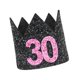 thumbnail image 2 of KAKOWELY Sombreros de corona para adultos con purpurina para fiesta de cumpleaños número 30, mini sombreros, decoraciones para fiestas de cumpleaños, accesorios - Estilo D, 2 of 5