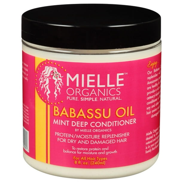 Mielle Babassu Oil Mint Deep Conditioner Can 8 Oz.