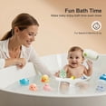 thumbnail image 2 of Asiento de baño para bebés DZMDIP para bebés de 6 meses o más, color gris, 2 of 8