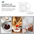 thumbnail image 3 of OULII 1Set Round Acrylic Honey Pot for Breakfast Use Honey Dispenser Clear Lidded Design 11x9in, 3 of 8
