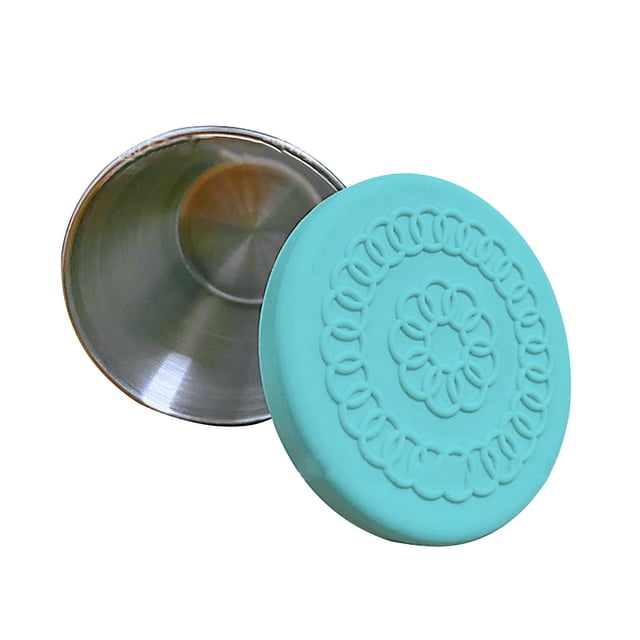 yulier Contenant de Vinaigrette à Emporter, Mini Coupelles à Condiments Réutilisables en Acier Inoxydable avec Couvercles en Silicone Étanches pour Boîte à Lunch Pique-Nique, Facile à Ouvrir