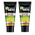 thumbnail image 1 of Limpiador facial Garnier Acno Fight para hombre, 100 ml (paquete de 2), 1 of 5