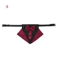 thumbnail image 1 of Methold Mascota Bandana Bowknot Mascota Pañuelo Algodón Decoración Animal Babero Bufanda con Collar, Rojo Negro, S Type3 NO3 Methold PT000486-04B, 1 of 6