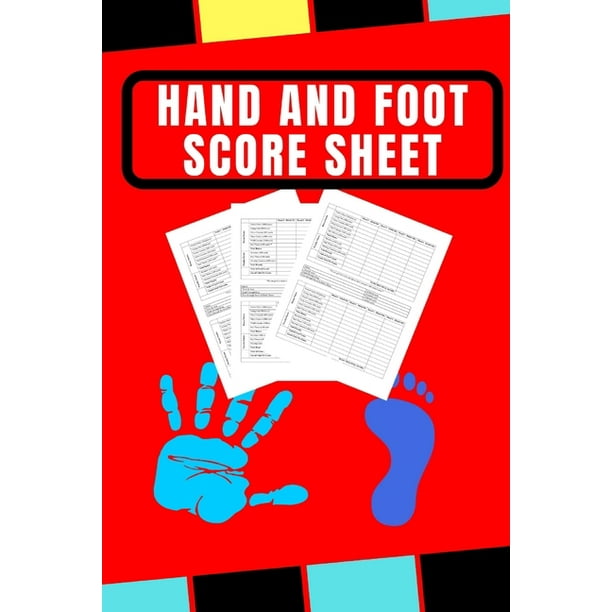 My Scoring Pad For Hand And Foot Game Record Book Notebook 6 X 9