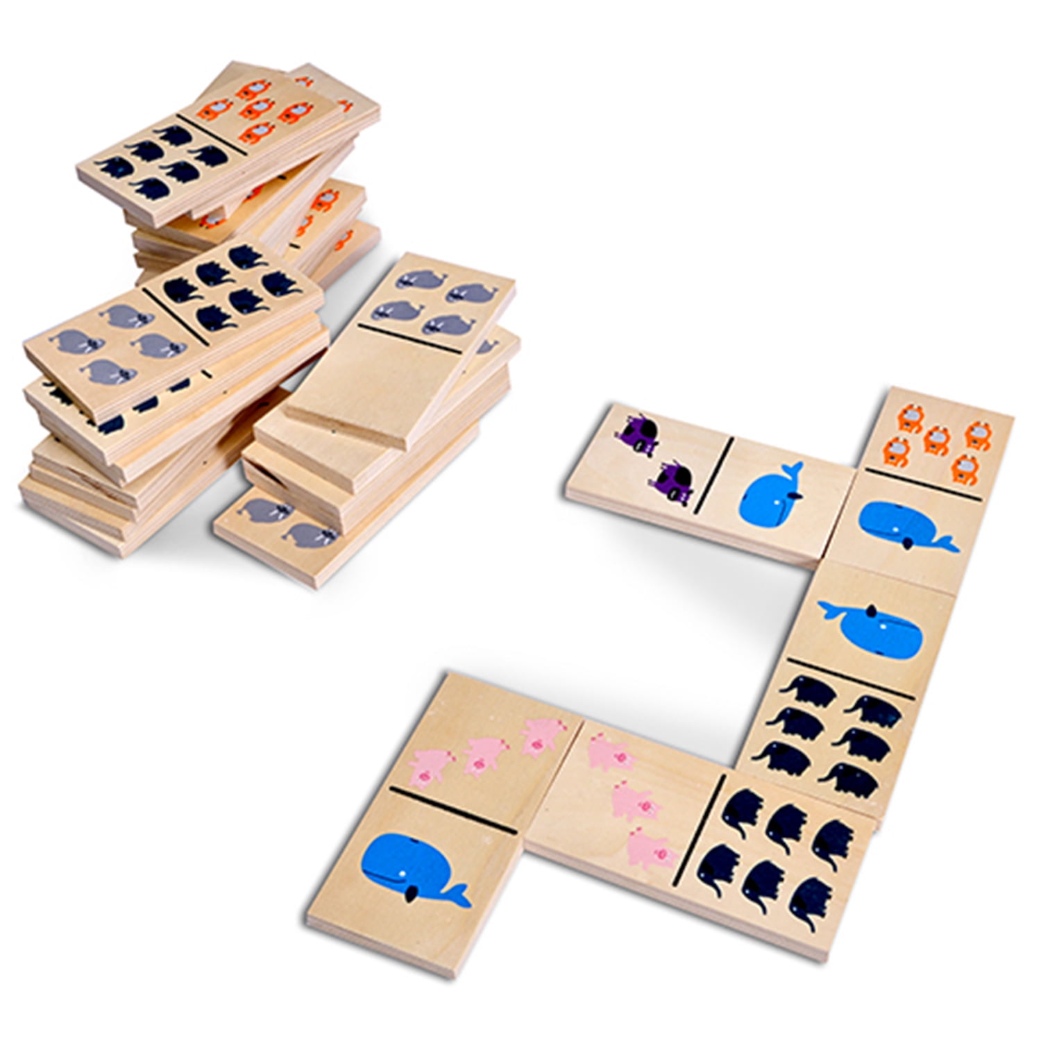 BS TOYS Wooden Outdoor Toys Animal Domino Game | Walmart Canada