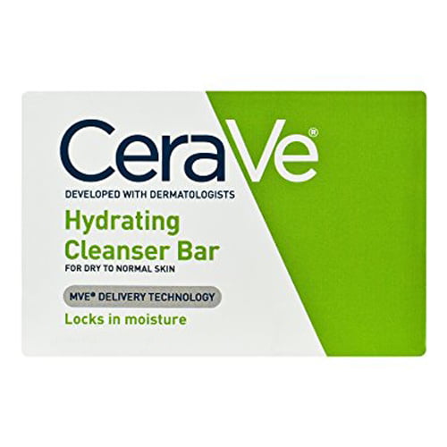 CeraVe Hydrating Cleanser BarSoap-Free Body and Facial 3 Pack 