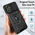 thumbnail image 5 of for Samsung Galaxy A05 Case with Slide Camera Cover for Men, Military Grade Drop Phone Cover Case with Rotate Ring Kickstand for Samsung Galaxy A05 SJ Blue, 5 of 10