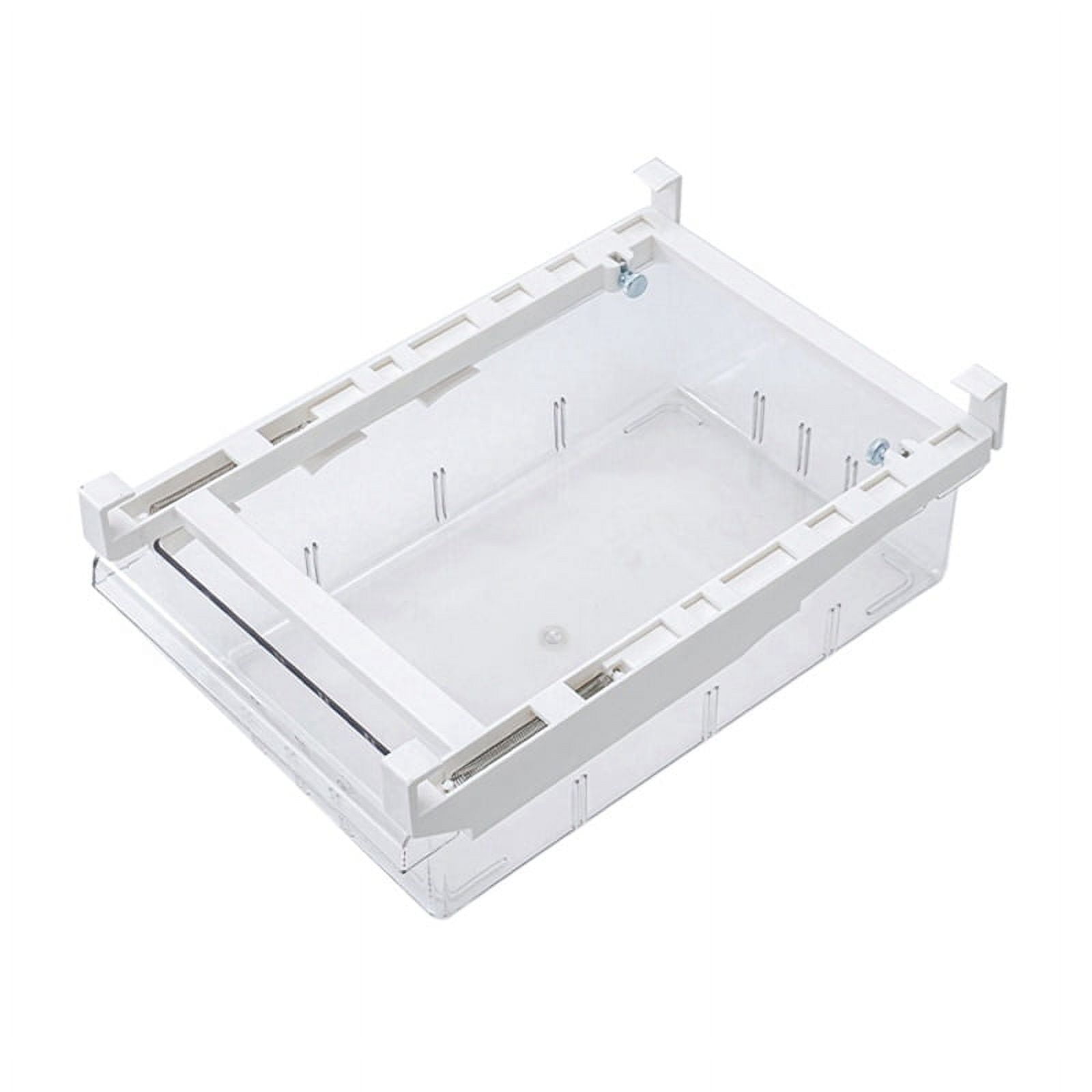 Fridge Drawer Organizer,Refrigerator Organizer Bins,Pull Out with Handle,Fridge Shelf Holder Storage Box,Clear Container for Household