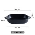 thumbnail image 3 of Qeeadeea Baking Dishes For Oven, Large Lasagna Pan, Ceramic Oven Dish, Rectangular Deep Baking Tray, Roasting Dish-black-28x17x5cm, 1200ml, 3 of 7