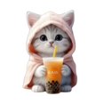 thumbnail image 2 of Naierhg Cute Kitten Car Vent Clips Refillable Car Diffuser Cat Air Vent Clips Car Air Freshener for Aesthetic Air, 2 of 8