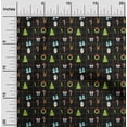 thumbnail image 1 of oneOone Rayon Black Fabric Merry Christmas Craft Projects Decor Fabric Printed By The Yard 56 Inch Wide-HKM, 1 of 6