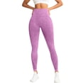 thumbnail image 3 of VBVC Women's High Waist Seamless Leggings,Tummy Control Stretch Yoga Pants For Women,Ladies Butt Lifting Workout Trousers,Purple,S-L, 3 of 8