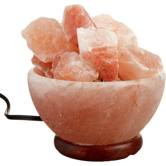 Himalayan Salt Lamp 9lb Fire Bowl Lamp – Therapeutic & Air Purifying Night Light