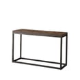 thumbnail image 1 of Pemberly Row Modern Console Table in Distressed Brown Wood with Nickel base, 1 of 3