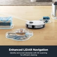 thumbnail image 5 of Robot aspirador Eureka con estación de vaciado automático sin bolsa, 2 en 1, aspirador y fregona, autonomía de 60 días, succión de 4000 Pa, fregona con elevación automática, navegación LiDAR, NER E10, 5 of 5