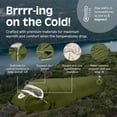 thumbnail image 6 of Mummy Sleeping Bag - 5, 15, & 30 ° F Cold Weather Camping & Travel Essential Gear with Water-Resistant Shell & Synthetic Fill - Zippered Pocket & Stuff Sack, 6 of 7