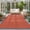 Red, variant on Burnt Orange Solid Washable Runner Rugs 2'x6', Minimalist Cloth Sunset Orange Linen Texture Washable Runner Rug Non-Slip Sturdy Edge Binding Carpet for Bedside Hallway Runner Kitchen Galley