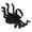 S, variant on Halloween Pet Spider Costume Furry Black Dress Up for Cats Dogs Party Outfit S/M