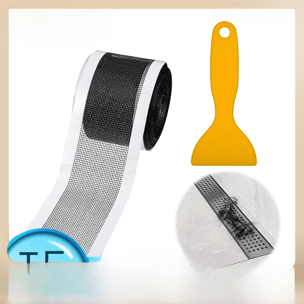 Pasta de drenaje de piso desechable en rollo, filtro antiobstrucción para alcantarillado, filtro para cabello para baño y inodoro