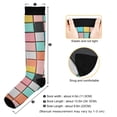 thumbnail image 3 of FORMRS Womens Knee High Socks Casual Long Thick Travel Daily Wear, 1 Pair, Colorful Checkered Pattern, 3 of 6
