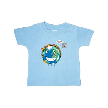 

Inktastic Earth on Fire Dude You Okay Gift Baby Boy or Baby Girl T-Shirt