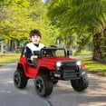thumbnail image 2 of Costway Camion Électrique 12 V pour Enfants, Véhicule Télécommandé avec Musique et Lumières Rouges, 2 of 10