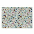 thumbnail image 1 of Birthday Cutting Board, Dotted Spirals Stars Hearts Musical Notes Surprise Present Boxes Pattern Smiling, Decorative Tempered Glass Cutting and Serving Board, Small Size, Multicolor, by Ambesonne, 1 of 1