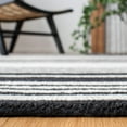 thumbnail image 4 of SAFAVIEH Metro Cletus Striped Runner Rug, Ivory/Black, 2'3" x 8', 4 of 8