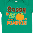 thumbnail image 4 of Inktastic Thanksgiving Sassy Lil Pumpkin with Fall Leaves Girls Baby Bodysuit, 4 of 5