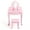 Pink Without Light, variant on Yiwa Girls Vanity Set with Mirror & Stool - Wooden Makeup Table for, Adjustable Dress-Up Playset with Storage, Birthday Gift for Girls 4-9