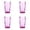 Pink, variant on Tumblers Drinking Glasses Set of 4, Clear Acrylic Drinking Cups Glasses Beverage Cups Tumbler for Poolside Party, Stackable, Dishwasher Safe, Easy to Clean, Large Capacity