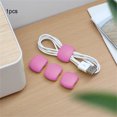 thumbnail image 1 of Cable Winder Fashion Simple Round Clip Charge Cable Protectors Wire Organizer Buckle Wire Cord Lead For Desktop Cable Fixed Cable Winder C 1pc, 1 of 6