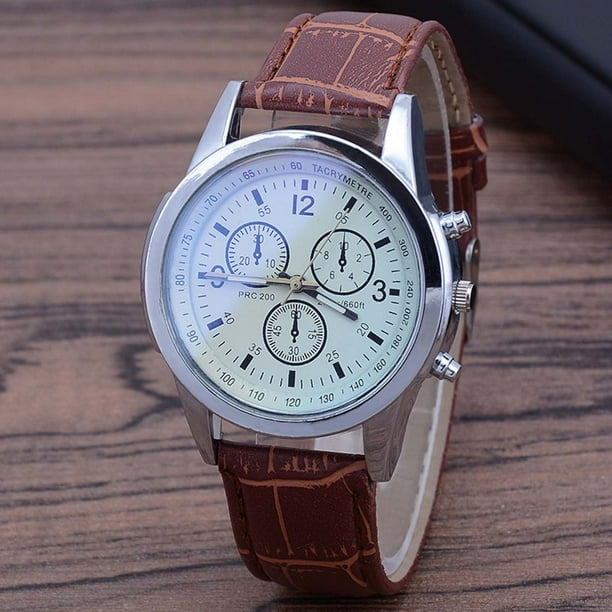 Reloj deportivo de cuarzo para hombre con esfera multipunto, cristal con luz azul y correa de pulsera para mujer