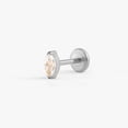 thumbnail image 3 of Tiny Marquise Crystal 3A CZ Push Pin Piercing Earring, 3 of 14